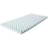 MUSIC STORE Akustikplatte, (Pyramis Absorber 100x50x70mm Hochwertiger Akustikschaum Basotect Effiziente Schallabsorption Selbstklebend Weiß, Studio Akustikelemente, Absorber), Akustikschaum, Schallabsorption, Pyramis Absorber