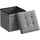 Songmics Sitzhocker Minota mit Stauraum 30 x 30 cm Hellgrau