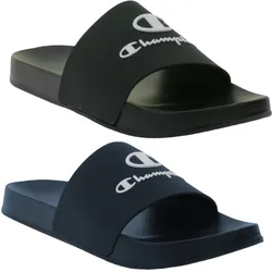 Champion Kos Herren Bade-Schuhe Badelatschen Sommer-Schuhe Schlupf-Schuhe S22175 Schwarz oder Blau - 41