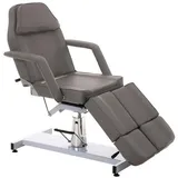 deluke Kosmetikliege PASSAU hydraulisch 86x185x185cm, Kunstleder, Grau Massageliege Tattooliege