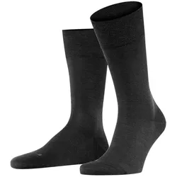 FALKE Herren Socken Multipack - Sensitiv Berlin, Kurzstrumpf, Komfortbund, Uni Schwarz 47-50 4er Pack (4x1P)