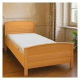bv-vertrieb Schlafzimmer-Set Komfortbett verstellbar Seniorenbett 100x200 Nachtschrank Buche dekor, (1-tlg), Buche dekor beige