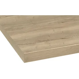 OPTIFIT Arbeitsplatte OPTIFIT "Luzern", braun (wildeichefarben), B:280cm H:3,8cm T:60cm, Spanplatte, Tischplatten, 38 mm stark, Tiefe 60 cm, große Auswahl an Breiten