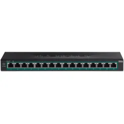 TRENDnet TPE TG160H - Switch - 16 x 10/100/1000 (PoE+)