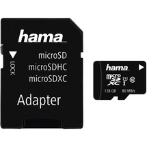 Hama microSDXC 128GB Class 10 80MB/s UHS-I + SD-Adapter/Foto