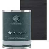 Lignocolor® Holzlasur (750ml Anthrazit Grau) schützende Lasur für Außen & Innen Wasserbasis