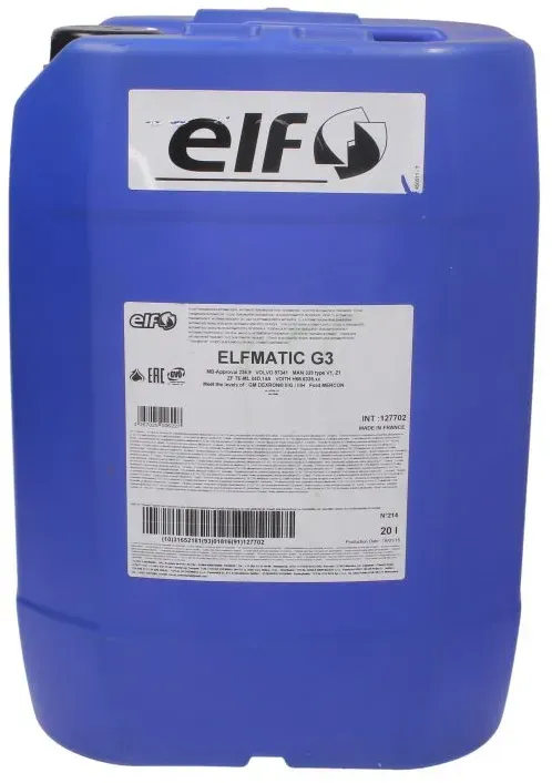 Aceite de transmisión ELF 2127702 Elfmatic G3 20L