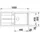 Blanco Metra XL 6 Silgranit Softweiß 1000 x 500 mm Drehknopfventil
