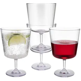 APS Trinkgläser 300ml, unzerbrechliche Tritan Gläser, Kristallklar