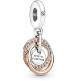 PANDORA ROSE Charm Anhänger Always Together mit Zirkonia 780797C01