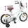 vidaXL Kinderfahrrad 14 Zoll weiß