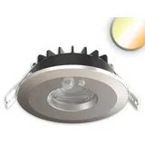 ISOLED Einbaustrahler Vario68 mit Bewegungssensor 6W 2700 - 6000K IP65 580lm nickel gebürstet EEK E [A-G] Fiai IsoLED 117352