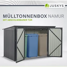 Juskys Mülltonnenbox Namur 1,9m2 grau