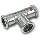 SANHA Therm T-Stück 88,9x76,1x88,9mm verzinkt, EPDM-schwarz