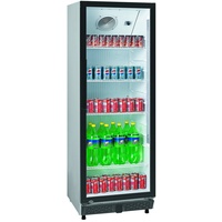 Groju Gastro Getränkekühlschrank Gewerbekühlschrank 347l 1 Glastür 620x635x1732mm weiß