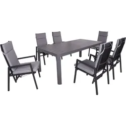 Garten-Essgruppe GARDEN PLEASURE "AMIRA/SINTRA Set 01", schwarz, Sitzmöbel-Sets