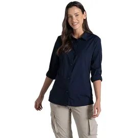 Craghoppers Langarmbluse Blau 38