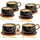 Intirilife Teetasse 0,2 l Schwarz 6 St.
