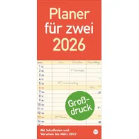 Heye / heye kalender Großdruck Planer für zwei 2026