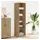 vidaXL Artisan-Eiche Regal 50x50x200 cm braun
