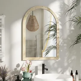 Homcom Wandspiegel 50 x 70 cm Beige