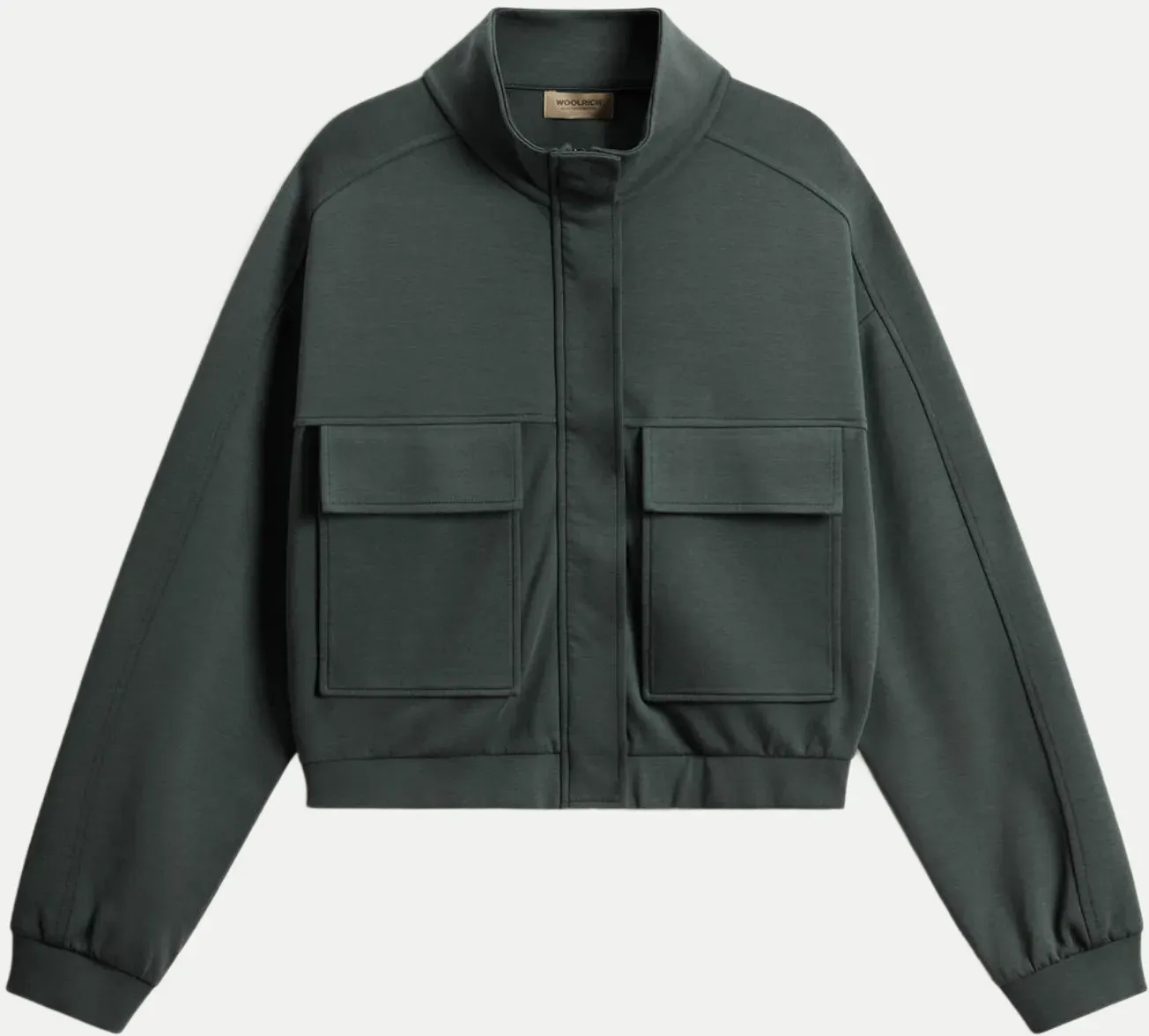 Sweatshirt mit Stehkragen Grün XS