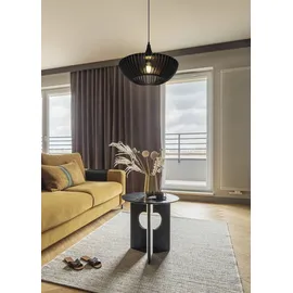 Trio Colino 1-flg. Ø 40 cm rund schwarz matt Holz
