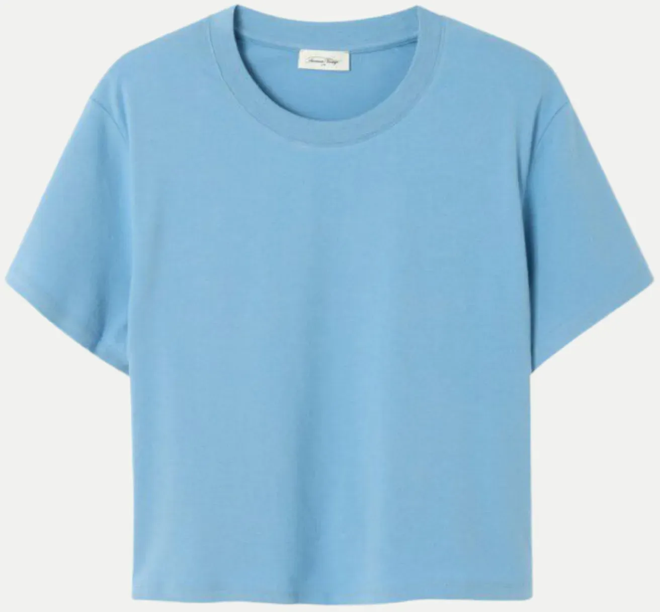 T-Shirt Rundhals Blau S