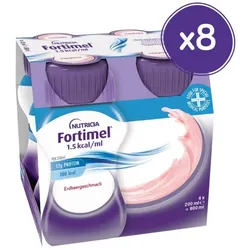 Fortimel 1,5 kcal/ml Erdbeer-Geschmack 32X200 ml Flüssigkeit
