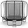 VirtuFit Premium Trampolin 305 cm inkl. Sicherheitsnetz schwarz