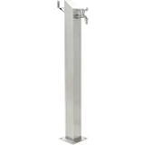 vidaXL Garten-Wassersäule Edelstahl Quadratisch 95 cm 45453