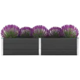 vidaXL Garten-Hochbeet 250 x 50 x 54 cm Grau