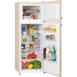 Respekta KS144VC Retro-Kühl-Gefrierkombination (213 l, 1450 mm hoch, Cream