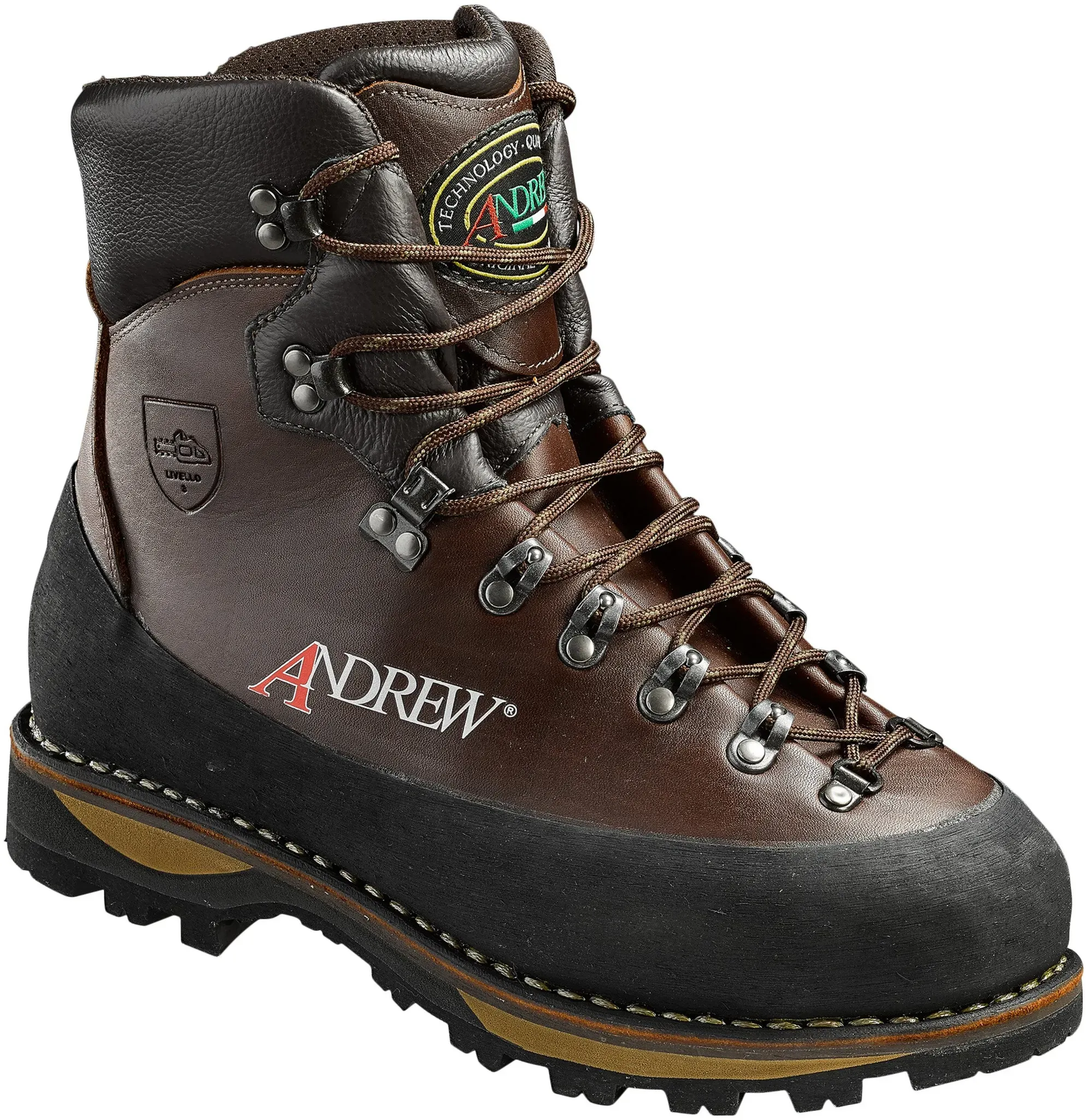 Andrew Schnittschutzstiefel Rozes Wood Welt, braun, 43