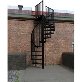 Minka Außenspindeltreppe Rondo 38 - 305,5 cm Zink