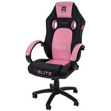 Elite Gaming-Stuhl EXODUS, Memory-Schaum, extra hohe Rückenlehne, Wippmechanik, Armpolster, MG100 (Schwarz/Pink)