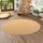 Snapstyle Sisal Natur Teppich, Rund Nuss 133x133cm
