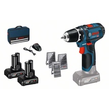 Bosch GSR 12V-15 Professional inkl. 2 x 4 Ah + 39-tlg. Zubehör 0615990HV1