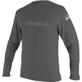 O'Neill Basic Skins L/S Sun Shirt - Graphite, XL