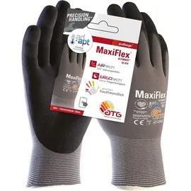 Atg MaxiFlex® UltimateTM AD-APT® Nylon-Strickhandschuhe (42-874 HCT), SB-Verpackung, Grau/Schwarz
