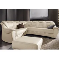 Ecksofa SIT & MORE "Benson L-Form" Sofas Gr. B/H/T: 265cm x 94cm x 215cm, Luxus-Kunstleder, langer Schenkel rechts, ohne Bettfunktion, beige (creme) wahlweise mit Bettfunktion