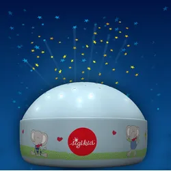 NIERMANN LED Nachtlicht "Lolo Lombardo Projektor", blau, H:7,5cm, Lampen, Nachtlicht Lolo Lombardo Projektor