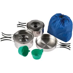 Mil-Tec Camping, kit de cuisine 2-pers. - Argent