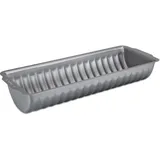Staedter Städter we love baking Rehrückenform aus Metall, Maße: 30 x 11 cm/H: 6 cm, Füllmenge: 1500 ml, Temperaturbeständig bis 250 °C, 661448, Silber