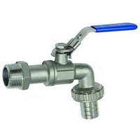 Riegler 103422-KAH.10-ES Kugelauslaufhahn, Edelstahl 1.4408, G 1 AG, DN