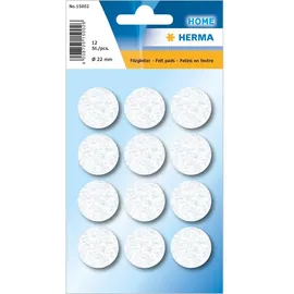 Herma Filzgleiter Ø 22 mm, weiss 12 Stück