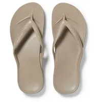 ARCHIES Schuhe – Flip-Flop-Sandalen – bieten großartige Unterstützung des Fußgewölbes und Komfort, Taupe, 9 Women/8 Men - 39/40 EU
