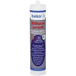 Beko Silikon Pro4 Grau-transparent 310 ml, 224 17