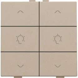 Niko Züblin 157-51046 Doppel Dimmersteuerung für Niko Home Control, champagne coated 15751046