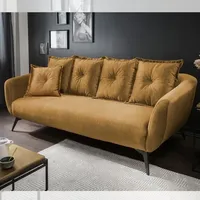 Benformato 3-Sitzer Sofa Baggio Gelb